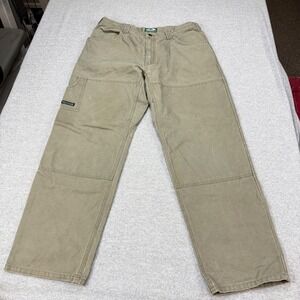 Arborwear Original Tree Climbers Gear Pants Mens 38x32 Green  Canvas Work Dist